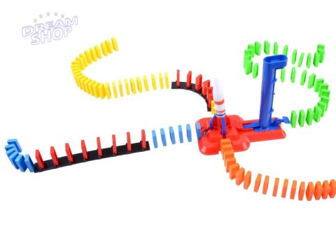 Kosmiczne Domino rakieta edukacyjna zabawka ZA3494