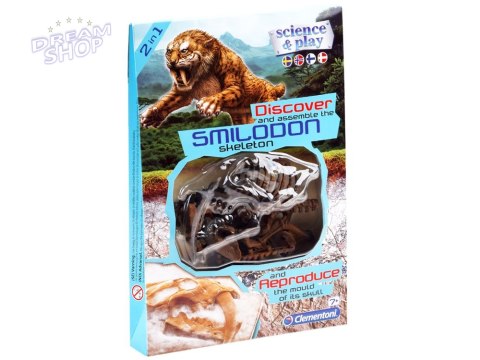 Clementoni Smilodon Zbuduj szkielet tygrysa ZA3713