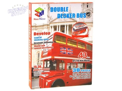 Przestrzenne Puzzle 3D Autobus piętrowy ZA1580