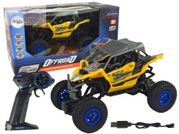 Terenowe Auto Off- Road Zdalnie Sterowane 2,4 GHz 1:16 Żółte