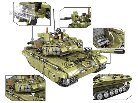 Klocki wojskowe Czołg Scorpio Tiger 1386el ZA3471