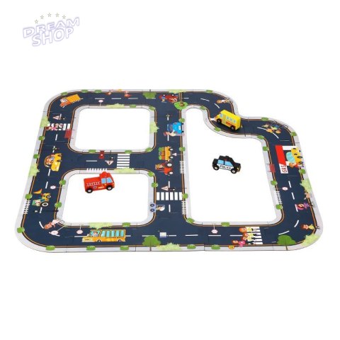 TOOKY TOY Puzzle Autostrada Makieta + 3 Samochodziki