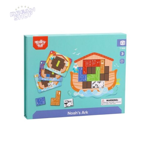 TOOKY TOY Układanka Logiczna Puzzle Tetris Arka Noego 26 el.