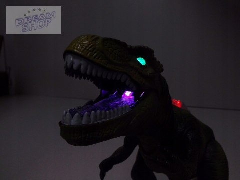 DINOZAUR NA PILOTA T-REX PILOT DŹWIĘKI ŚWIATŁA