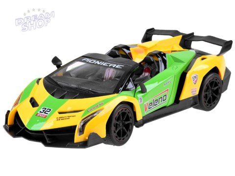 Autko sportowe z otwierane drzwi + pilot RC0583