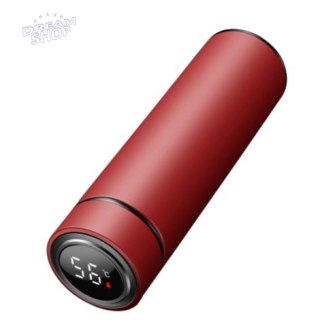 Kubek termiczny termos smart LED 500ml bordowy