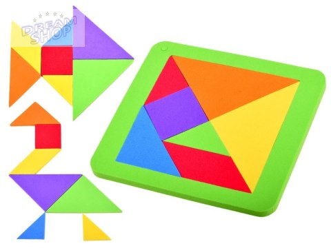 Puzzle piankowe układanka logiczna tangram wielokolorowa układanka ZA3343