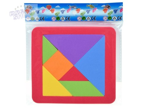 Puzzle piankowe układanka logiczna tangram wielokolorowa układanka ZA3343