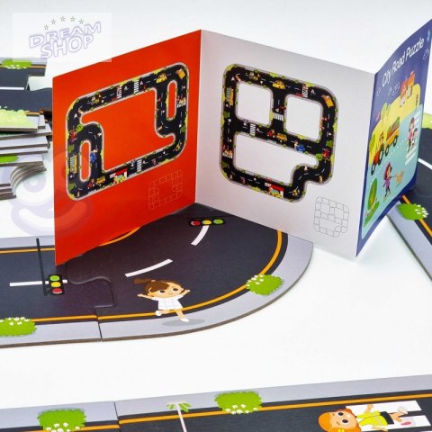 TOOKY TOY Puzzle Autostrada Makieta + 3 Samochodziki