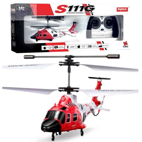 Helikopter Syma S111G Zdalnie sterowany Zabawka na pilota RC0541 Helikopter Syma S111G Zdalnie sterowany Zabawka na pilota RC0541
