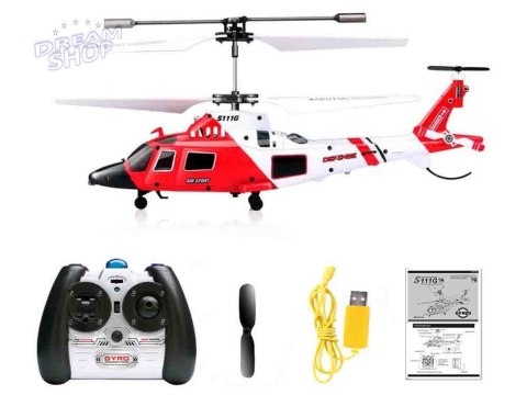 Helikopter Syma S111G Zdalnie sterowany Zabawka na pilota RC0541 Helikopter Syma S111G Zdalnie sterowany Zabawka na pilota RC0541