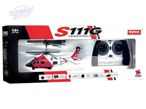 Helikopter Syma S111G Zdalnie sterowany Zabawka na pilota RC0541 Helikopter Syma S111G Zdalnie sterowany Zabawka na pilota RC0541