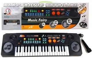 Keyboard Organy z Mikrofonem 37 Klawiszy USB