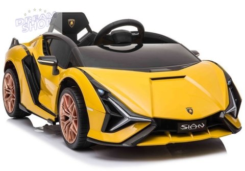 Auto na akumulator Lamborghini Sian Żółty