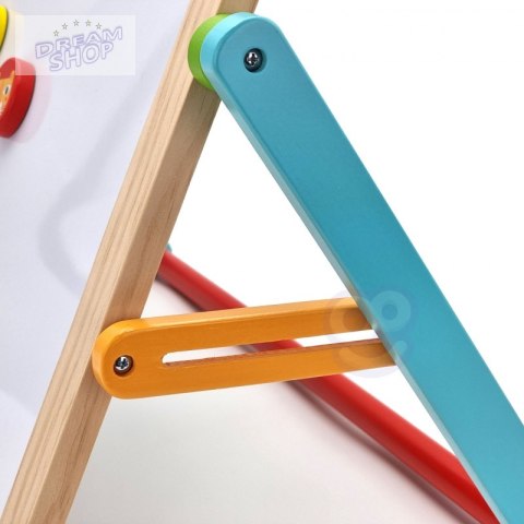 TOOKY TOY Tablica Edukacyjna 2w1 Magnetyczna Kredowa dla Dzieci Magnesy Gąbka 6 el.