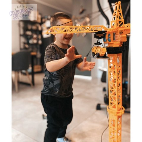 WOOPIE Dźwig Żuraw Zdaline Sterowany 103 cm R/C Ciężarówka Koparka + 4 Akc.