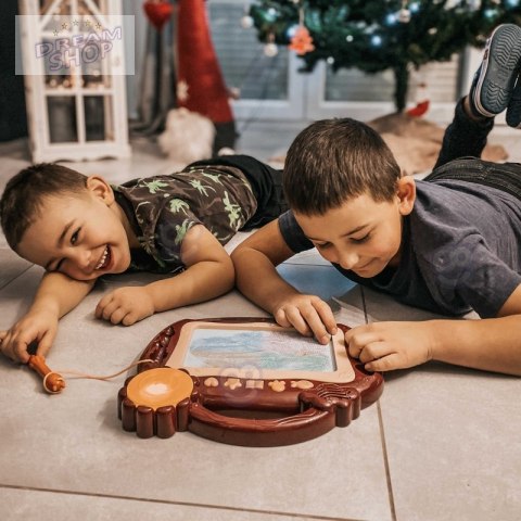 Znikopis Tablica Magnetyczna Kolorowa Stempelki Bordowy