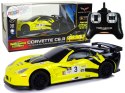 Auto Sportowe R/C 1:24 Corvette Żółte C6.R 2.4 G Światła