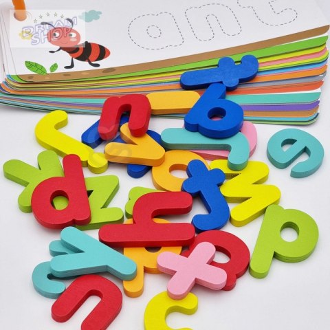 TOOKY TOY Puzzle Alfabet Nauka Literek Słów Zwierzątka 57 el.