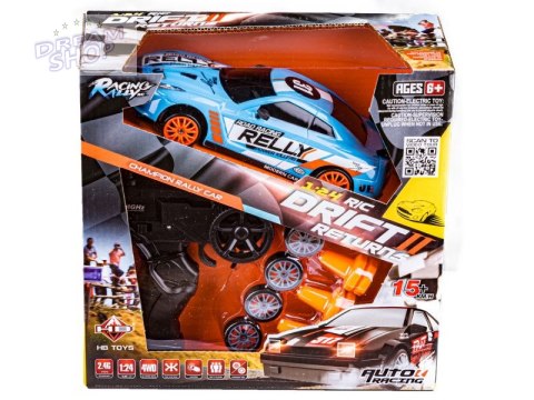 Samochód Do Driftu, Auto RC Drift 1:24 2,4 GHz 4WD NIEBIESKI