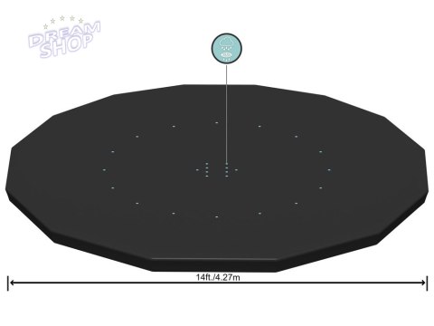 Bestway POKRYWA na basen stelażowy 427cm 58248
