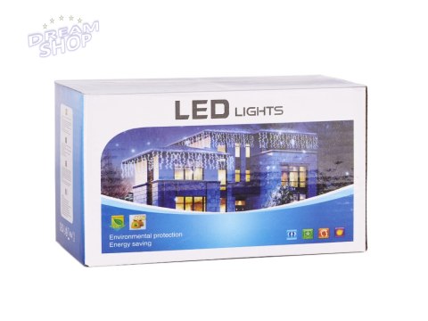 Lampki Led Kurtyna 3x3m 200LED 16kolorów + pilot