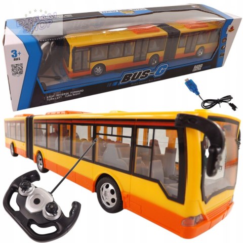 DUŻY AUTOBUS PRZEGUBOWY ZDALNIE STEROWANY 44cm676A