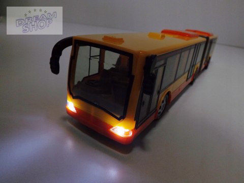 DUŻY AUTOBUS PRZEGUBOWY ZDALNIE STEROWANY 44cm676A