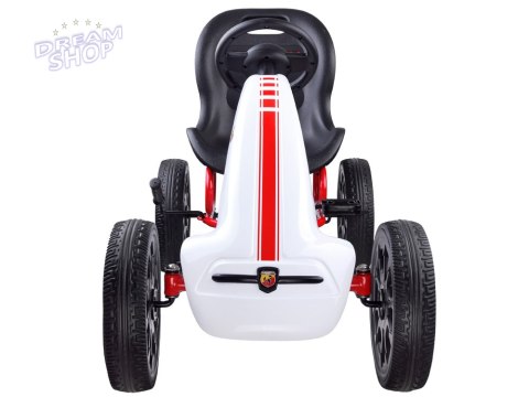 GOKART ABARTH na pedały Duże miekkie koła PA0167