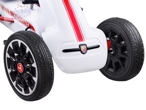 GOKART ABARTH na pedały Duże miekkie koła PA0167