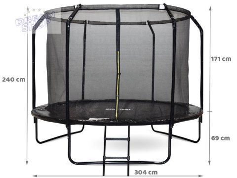 Trampolina ogrodowa SkyFlyer + drabinka 10FT 304cm