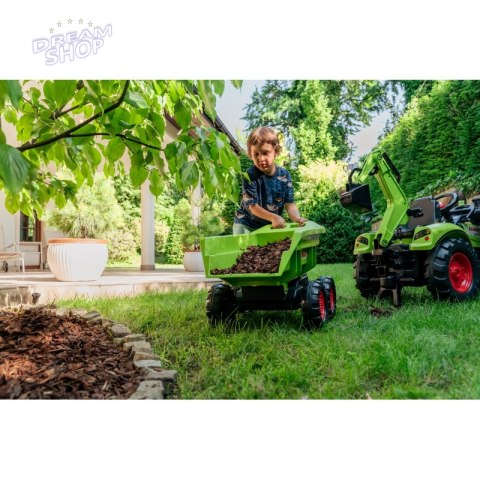 FALK Traktor CLAAS ARION z Przyczepą Maxi i Łyżką