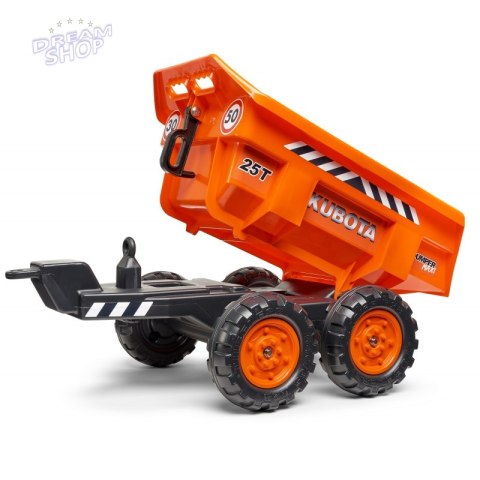 FALK Traktor z Przyczepą Maxi i Łyżką KUBOTA