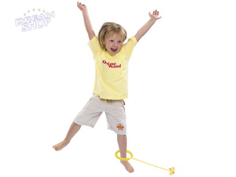 Hula hop na nogę skakanka piłka świecąca LED żółta Hula hop na nogę skakanka piłka świecąca LED żółta