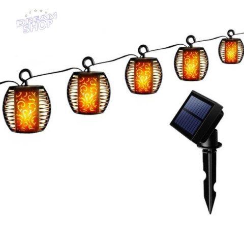 Lampa solarna kule ogniowe śr.7cm 5szt