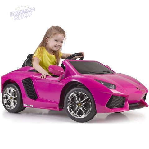 FEBER Lamborghini Aventador Pink samochód elektryczny 6V 3+