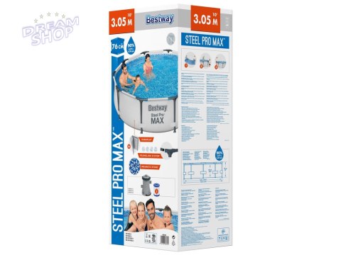 Bestway Basen STELAŻOWY 4678L 305x76cm 8w1 56408