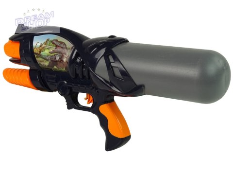 Pistolet Na Wodę Ogród Karabin Czarno- Szary Dinozaury 1100ml