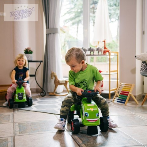 FALK Traktorek Baby Claas Zielony z Przyczepką + akc. od 1 roku