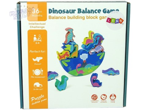 Drewniana Gra Dinosaur Balance Game Dinozaury Zręcznościowa