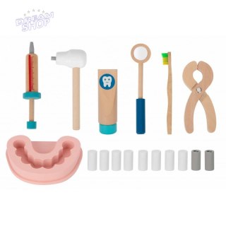 TOOKY TOY Zestaw Małego Dentysty Walizka Lekarza 19 el.