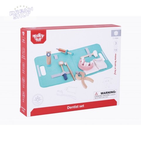 TOOKY TOY Zestaw Małego Dentysty Walizka Lekarza 19 el.