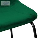 Krzesło barowe SLIGO aksamitne ciemnozielone VELVET komplet 2 sztuk