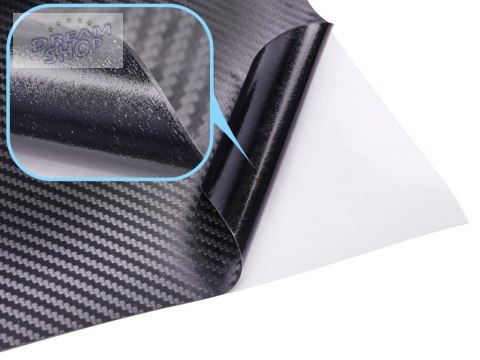 Folia rolka carbon 3D czarna 1,27x28m Folia rolka carbon 3D czarna 1,27x28m