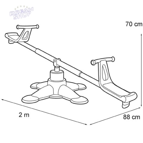 Feber Huśtawka Równoważna - Karuzela Dwuosobowa 2w1 Duo Swing