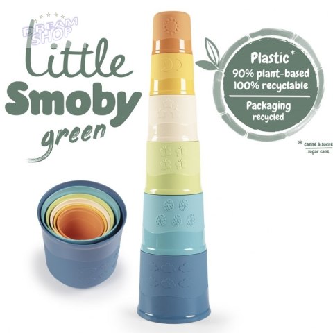 SMOBY Little Green Magiczna Wieża Bioplastik 6el.