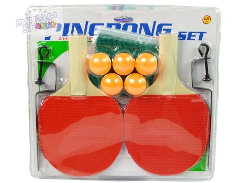 Zestaw Do Ping Ponga Tenis Stołowy Paletki Siatka 5 Piłek Zestaw Do Ping Ponga Tenis Stołowy Paletki Siatka 5 Piłek