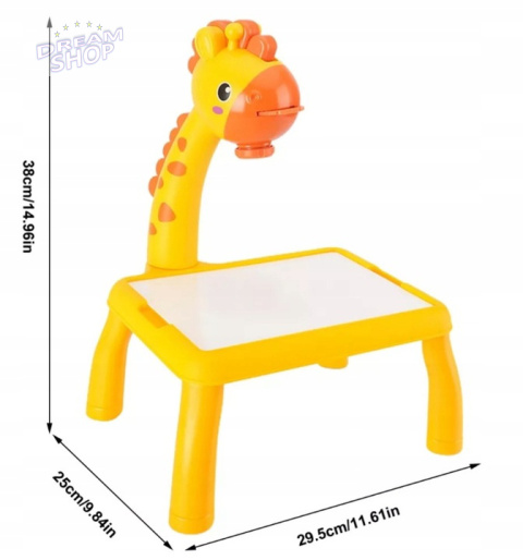 Projektordo nauki rysowania ŻYRAFA