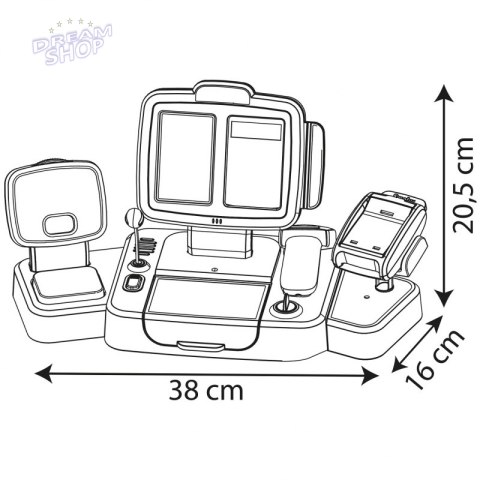 SMOBY Kasa Sklepowa Elektroniczna Ze Skanerem i Wagą
