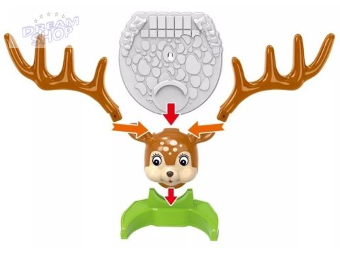 Gra Zręcznościowa Rzucanie Obręczy Ringo, Jelonek + Obręcze,  Deer Ring Game